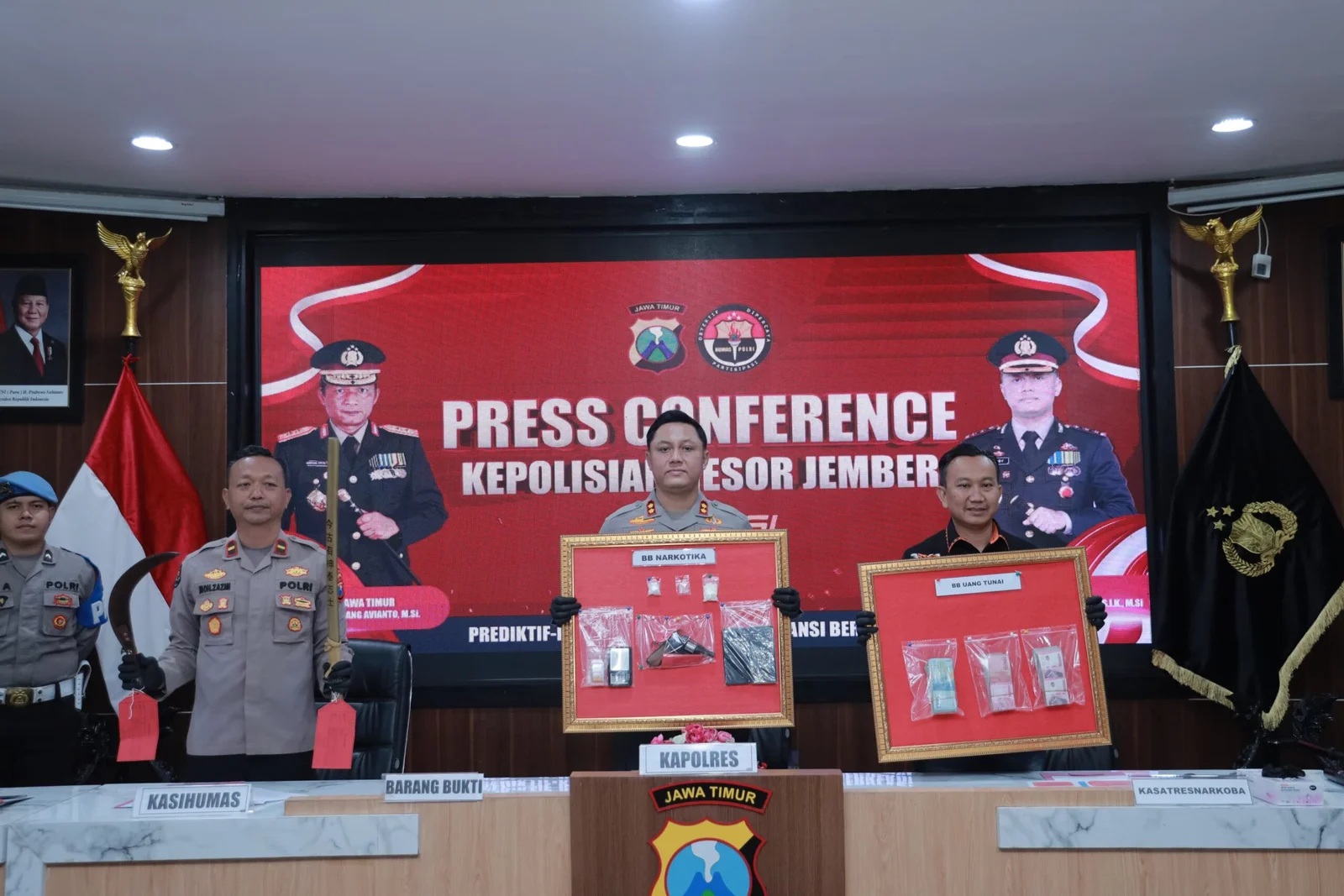 Jember Darurat Narkoba: Polres Jember Gulung 25 Kasus dan 31 Tersangka, Lima Besar di Jawa Timur